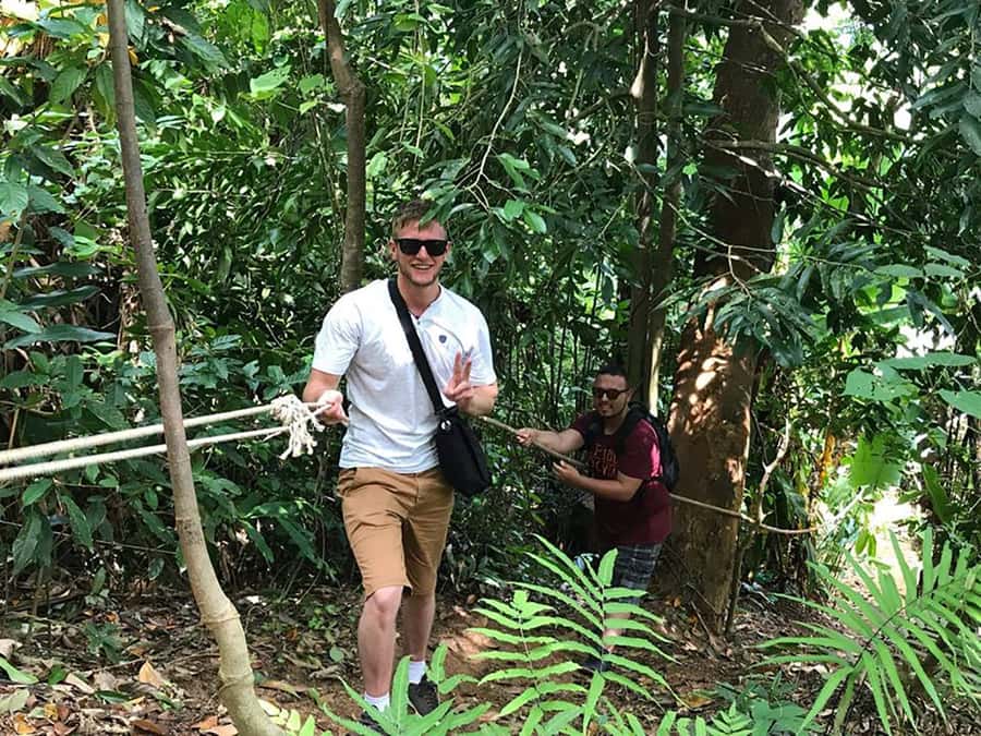 Temple and Jungle Trekking tour with Lunch at Farm-to-Table - The short break mid-day: coconut, fruit, and forest views